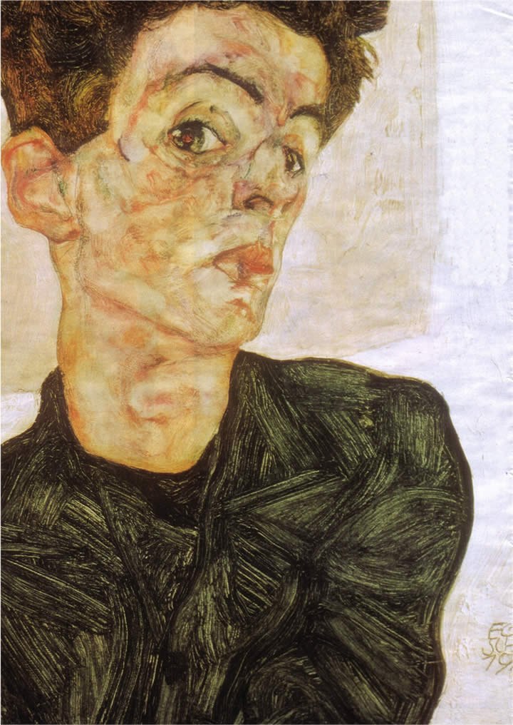 Egon Schiele Self portrait 1912 Painting Best Paintings For Sale